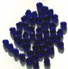 50 8mm Transparent Cobalt Heart Beads